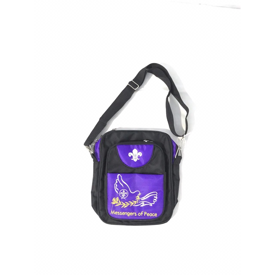 TAS PRAMUKA Slempang Bordir Logo Wosm Pramuka Warna Navy/Army Untuk Pria dan Wanita