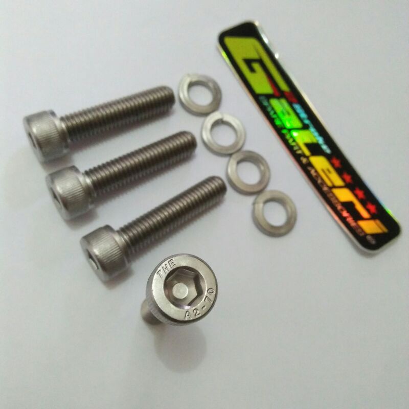 Baut L Stainless Stenlis Gear Ger Gir Belakang  Yamaha RX King Rxking Rx