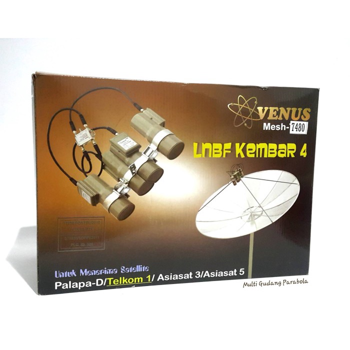 Lnb Venus C Band 7480 (4 Satelite 4 Receiver)