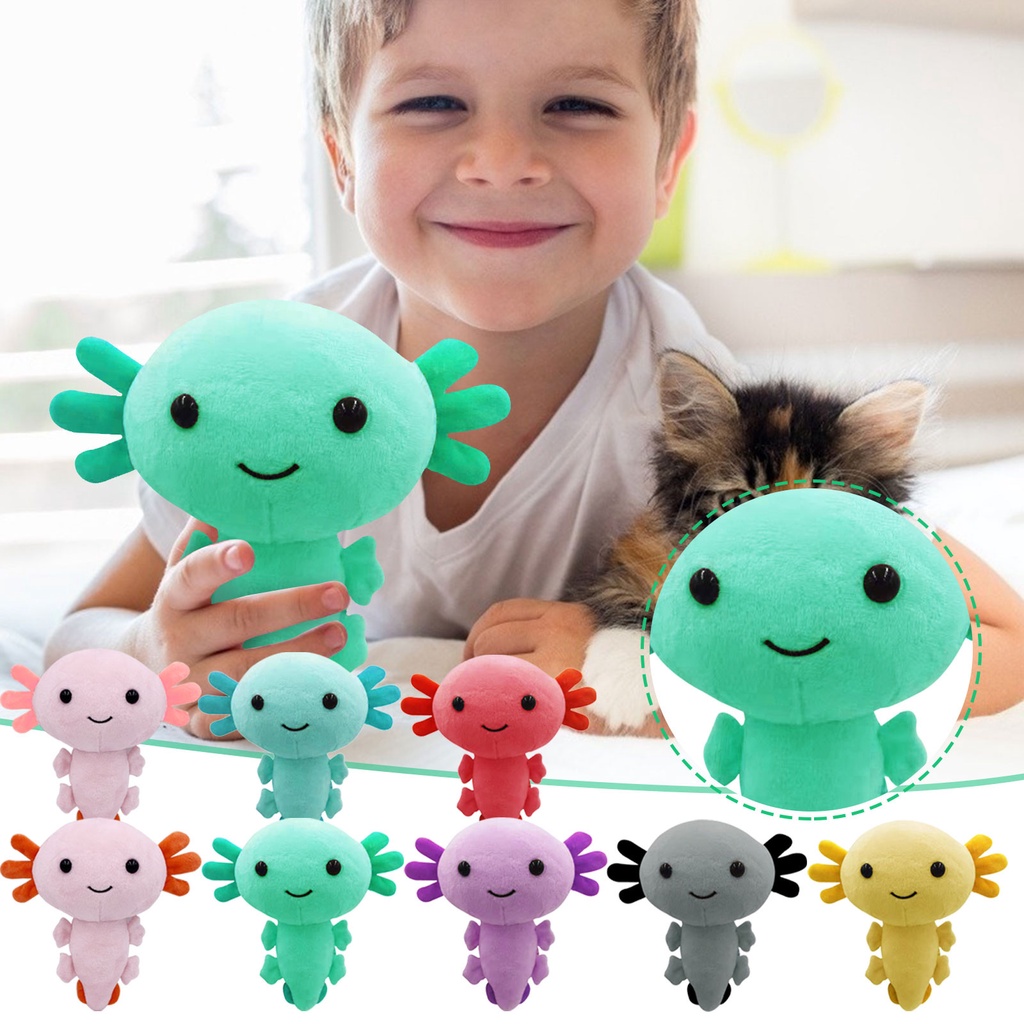 Axolotl Boneka Mainan Karakter Kartun Mewah Cushion Stuffed Lembut Hadiah Mainan Anak