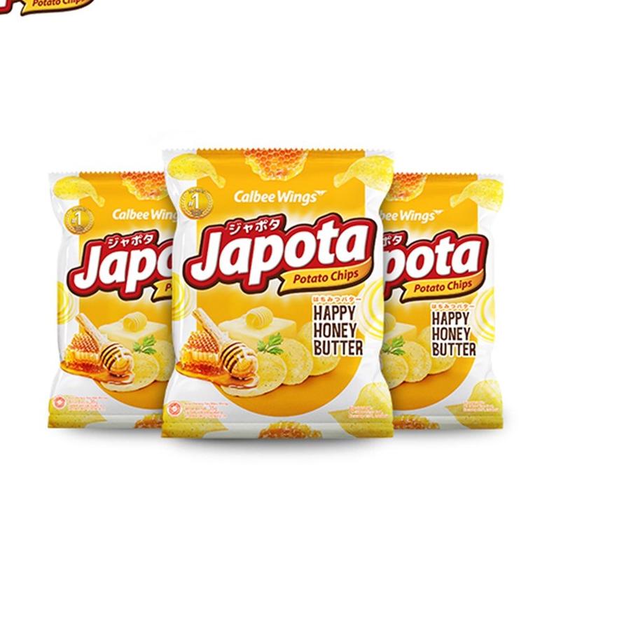 

ㅂ Japota Potato Chips Happy Honey Butter 35 gr Triple Pack KWE21