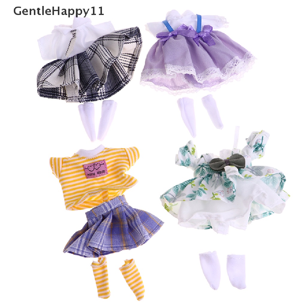Gentlehappy OB11 Kaos T-shirt Lengan Pendek Ukuran 16-17cm Untuk Boneka 1 / 8