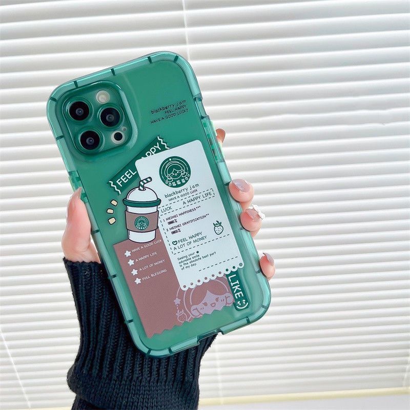 Soft Case Hp Gambar Milk Tea Untuk IPhone 12 / 13 / 14 / 11promax / X / Xs Max / Xr Bbvgt