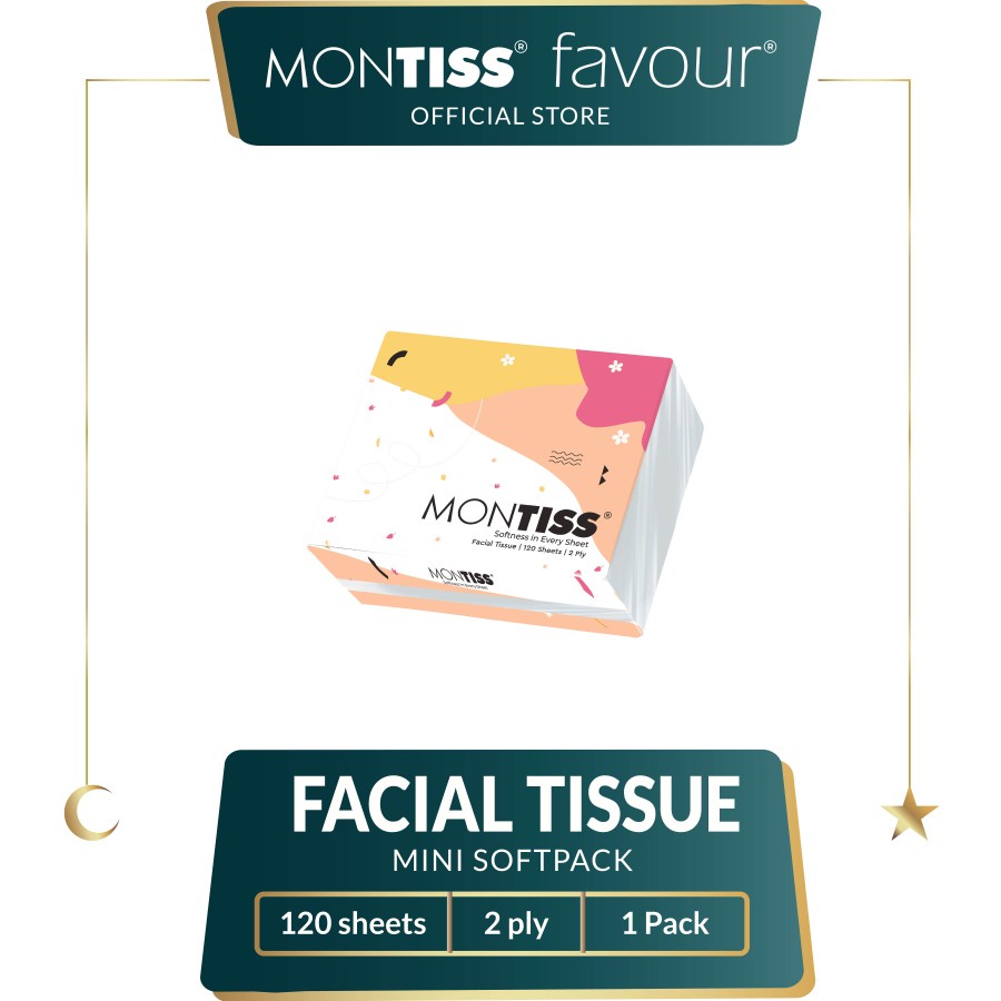 Montiss Mini Facial Tissue 120 Sheets