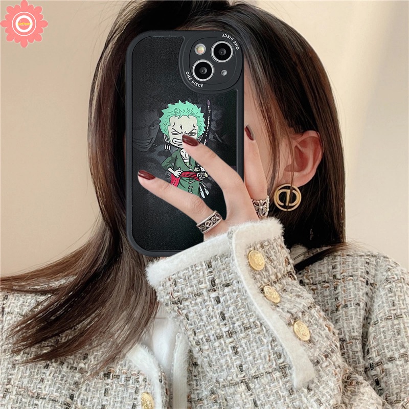 Cute Luffy Zoro Case Realme C53 C55 10 Pro Plus C12 C35 C17 C21Y C25Y C31 C25s C21 C2 C30 C15 C11 5i 7i 5 5s 5 8 6i 9i 8i 8Pro 6s 6 C3 C20 GT C17 Kartun Anime One Piece Soft Cover/Sarung Bantal Guling Tidur Wanita