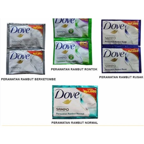 Shampoo Dove Sachet All Varian 9Ml