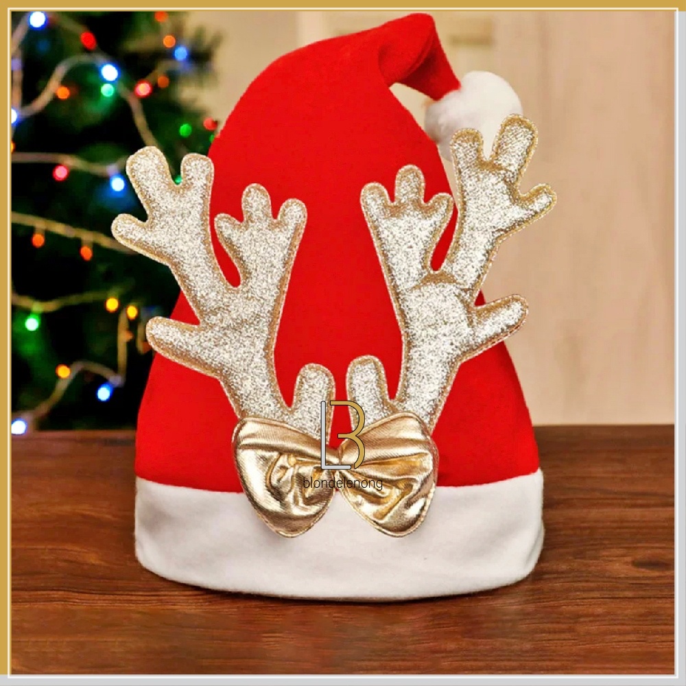 Topi Natal Santa Claus Sinterklas Bando Bandana Tanduk Rusa Aksesoris Hiasan Rambut Dewasa Anak Bayi Kecil Laki Perempuan Led Grosir Polos Bludru Tebal Premium Merah Hijau Lucu Unik Kece Merry Christmas Ornament Decor Accesories Baby Hat Cap Stuff 2023