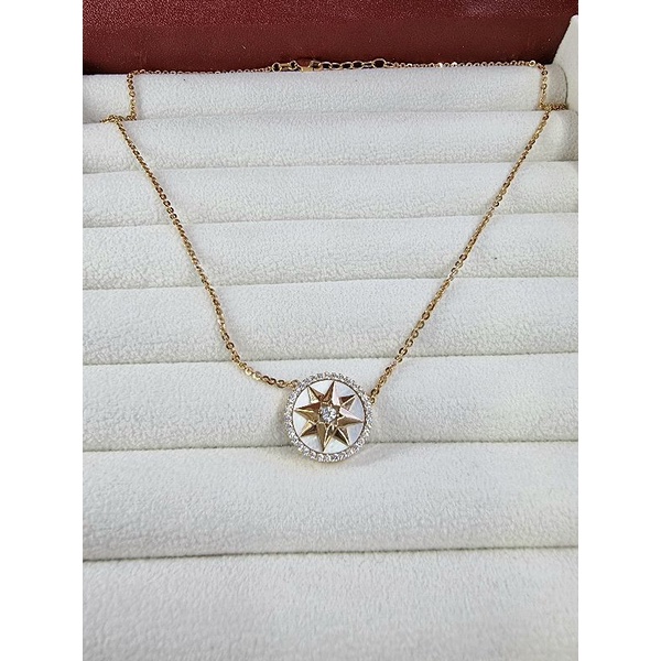 kalung rosegold kadar emas750 model italy