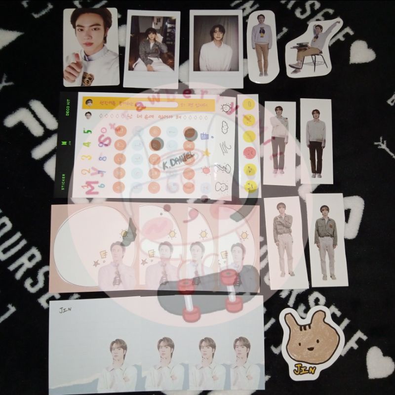 BTS Seokjin Photocard Deco Kit Polaroid Set PC Sticker Note Jin