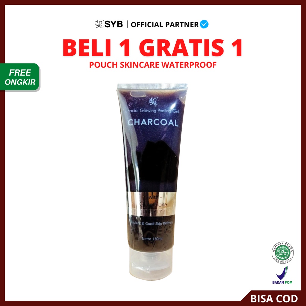 [ FREE GIFT ] SYB Facial Glowing Peeling Gel Charcoal - Peling Wajah Original
