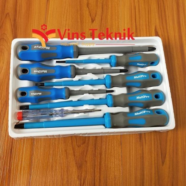 OBENG LISTRIK SET HEAVY DUTY MULTIPRO 7PCS ELECTRICAN SCREWDRIVER SET