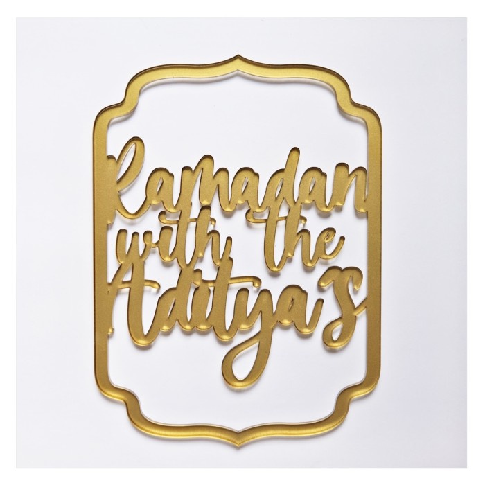 Hiasan Dinding Lebaran Idul Fitri Wall Signage Backdrop Lebaran