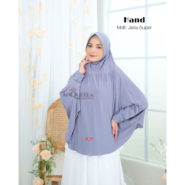(Grosir/bisa COD) Jilbab Instan Bergo Lengan Jumbo Hand Anqueela Syafaluma