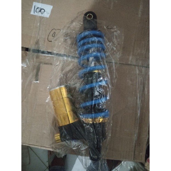 sok belakang DBS motor metic paryasi tabung bawah biru