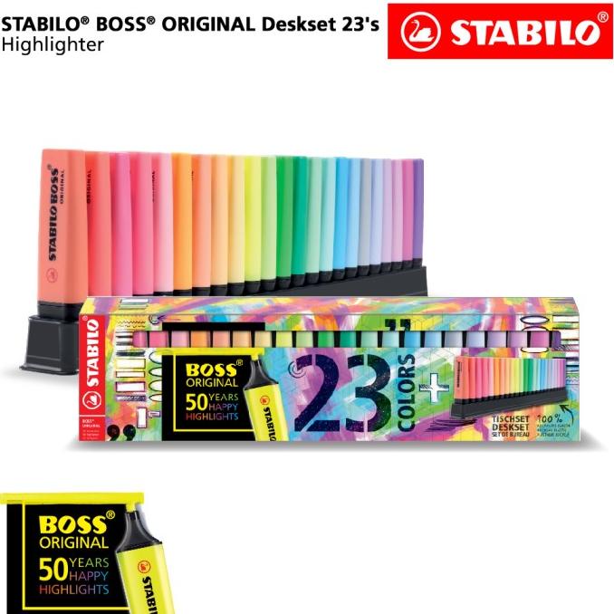 

TERLARIS STABILO BOSS ORIGINAL Deskset 23's - Limited Edition - Highlighter /ALAT TULIS AESTHETIC/ALAT TULIS SEKOLAH/ALAT TULIS SET/ALAT TULIS LENGKAP/ALAT TULIS ANAK/ALAT TULIS LUCU