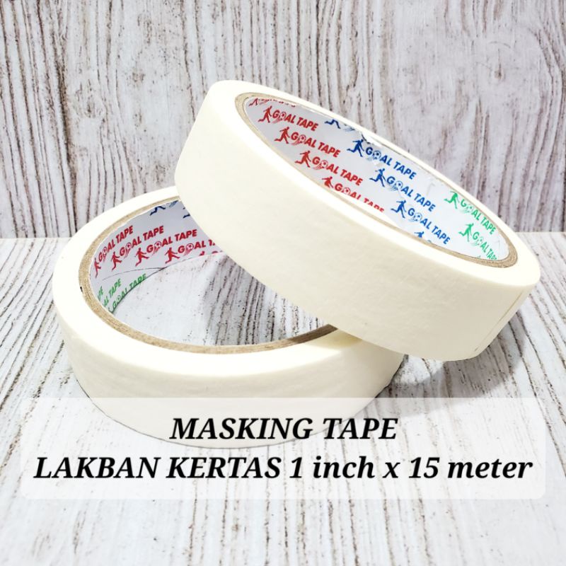

MASKING TAPE / LAKBAN KERTAS SEDANG 1 inch