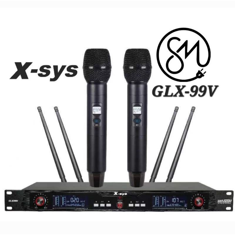 Microphone Wireless X-Sys GLX99V GLX-99V mic Professional Xsys