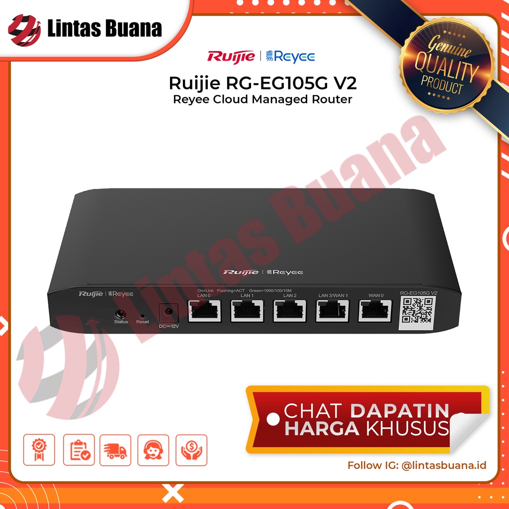 Router Ruijie Reyee RG-EG105G V2 Reyee Cloud Managed Router