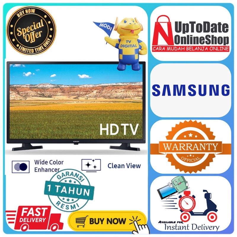TV LED 32INCH SAMSUNG UA32T4001AK 32T4001 DIGITAL TV USB HDMI MOVIE HD LED TV