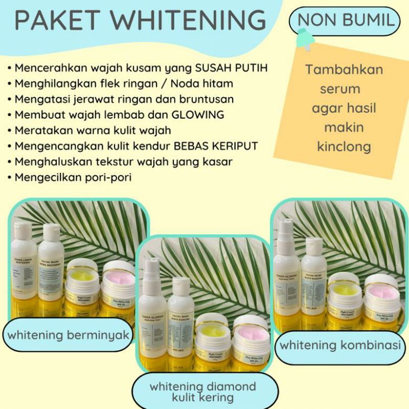 paket whitening BOOSTER / SENSITIF cream pemutih kulit kebal susah putih rmk / cream pemutih wajah kusam kering / kusam berminyak
