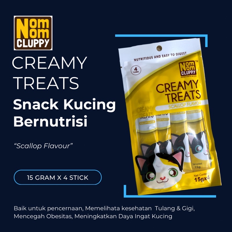 BIO CREAMY TREATS isi 4 pcs Snack Kucing bergizi setara Meo creamy