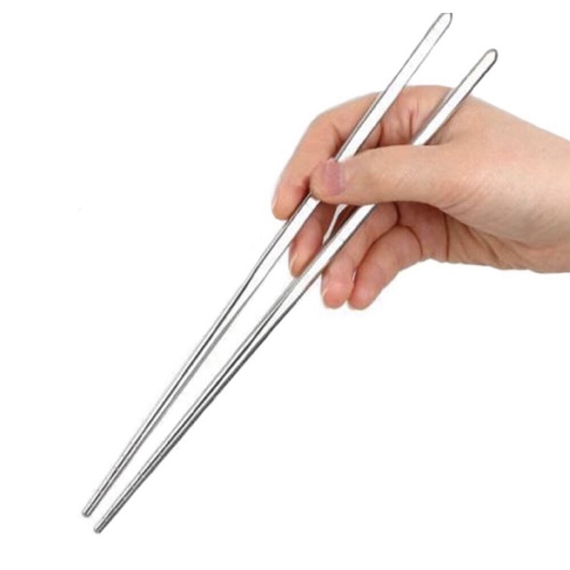 SUMPIT STAINLESS STEEL / SUMPIT MAKAN STAINLESS STEEL /  CHOPSTICKS KOREA ISI 5 PASANG