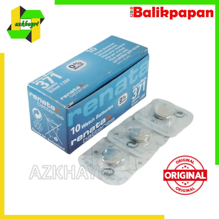 RENATA 371 SR 920 SW BATERAI BATRE BATTERY JAM TANGAN setara AG6 SG6 171 SR920SW 921