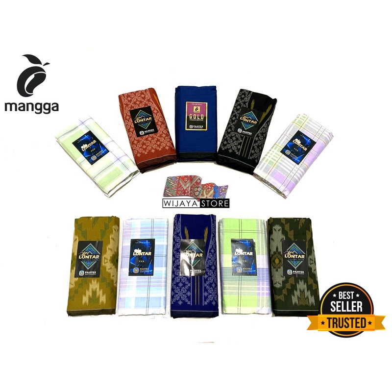 SARUNG MANGGA LONTAR (Grosir) 10pcs | KAIN TENUN BATIK MOTIF DEWASA