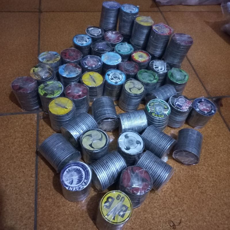 Tajos Besi Bogem Isi 18 Pcs / Mainan Tajos Bogem Gacoan Besi Tebal