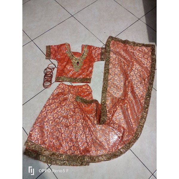 Baju India Anak sari instan