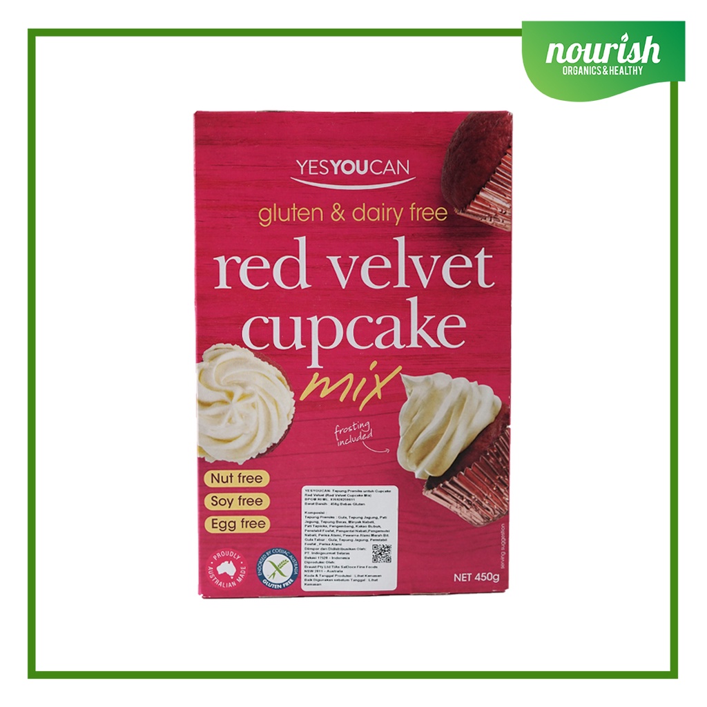 

Yes You Can - Red Velvet Cupcake Mix Gluten Free 470 gr