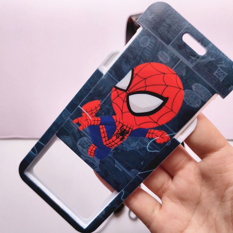 Holder Kartu Motif Kartun Marvel Dengan Lanyard Untuk Mahasiswa