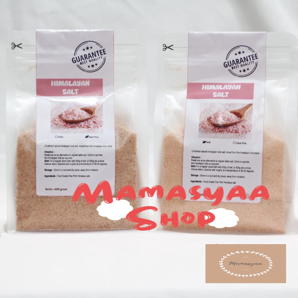 

Garam Himalaya / Himalayan Salt Kualitas Premium 600 Gram