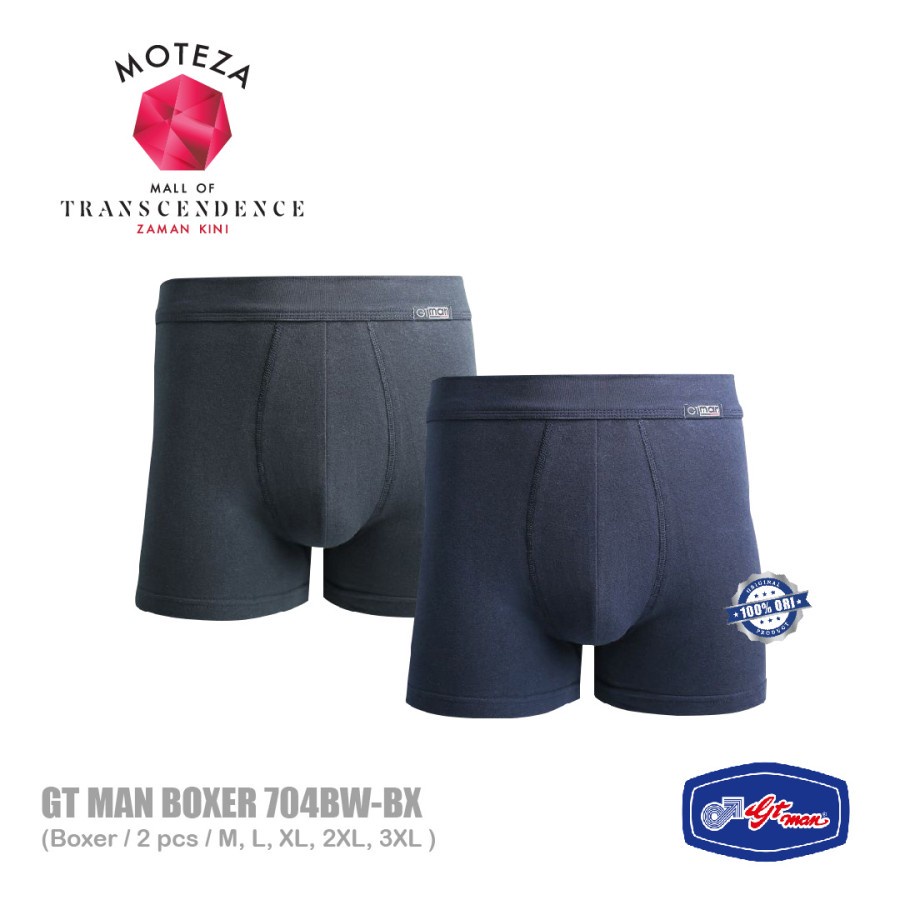 Moteza Celana Dalam Underwear Boxer Pria - GT Man AO5 Seamless / AO6 / SPFB / 704BW-BX