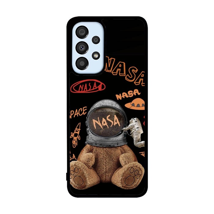 Hardcase Casing Case Samsung Galaxy A73 A53 A33 5G Nasa Bear Space AB0215 Cover