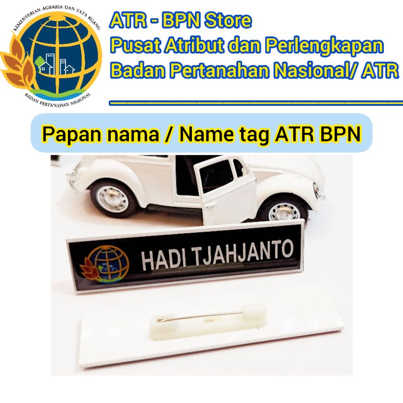 

papan nama / nametag lapis akrilik premium atr bpn