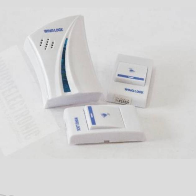 Bel Pintu Wireless 2 Remot/Bel Rumah 2 Tombol/Doorbel Wireless