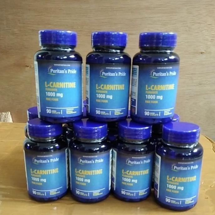 Cod Puritan obat L-carnitine 1000mg - pembakar lemak pelangsing 90 caplet - obat L carnitine asli