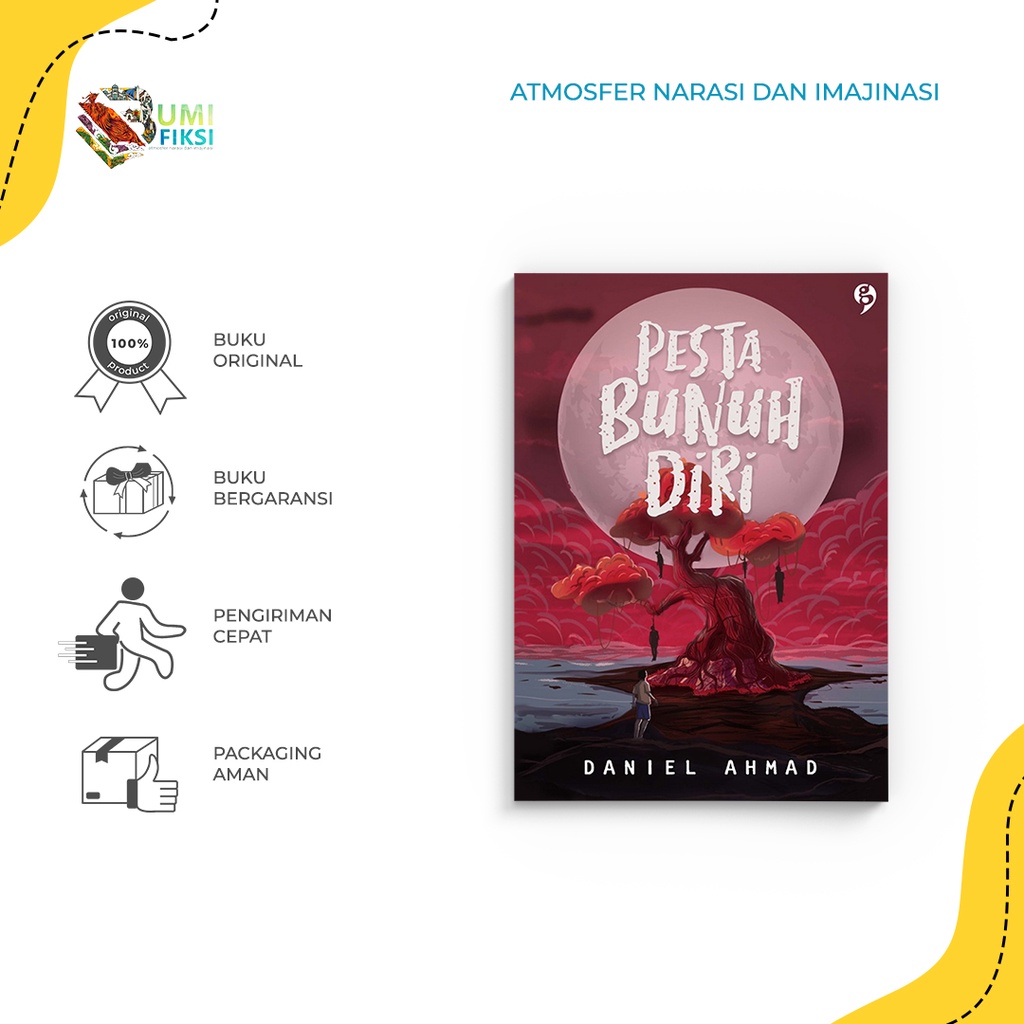Buku Novel Horor Pesta Bunuh Diri - Gagasmedia - Daniel Ahmad - Bumi Fiksi