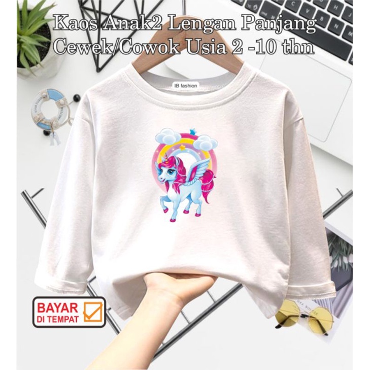 ((IB))KAOS ANAK PEREMPUAN PANJANG/PONY DIGITAL SABLON