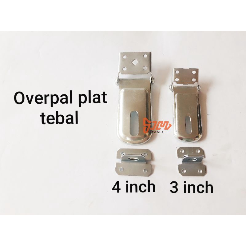 Overpal Cantolan Gembok Overpal Plat 3 inch, 4 inch, 5 inch