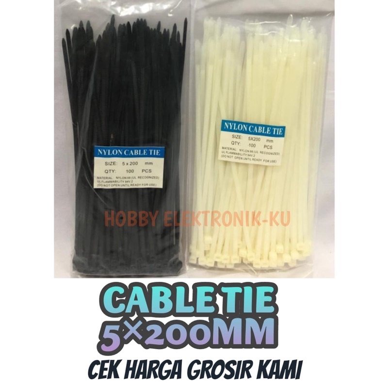 CABLE TIES 5x200MM (200PCS)