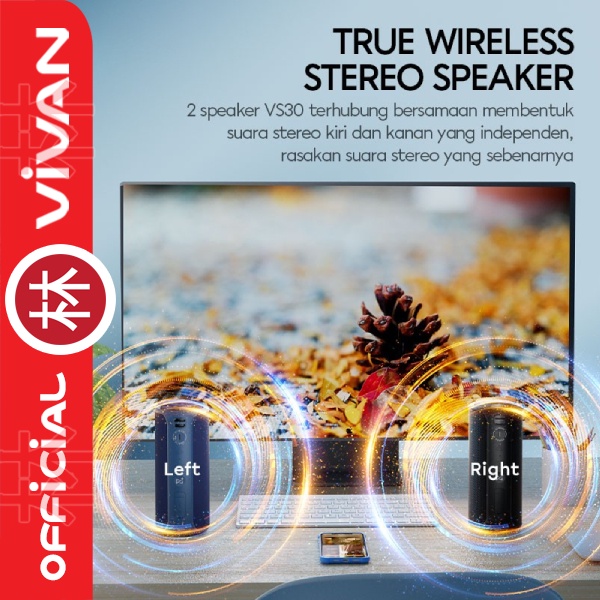 Vivan VS30 Wireless Bluetooth Speaker Ultra Bass+ 20W Waterproof IPX7