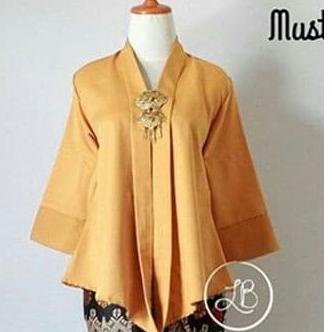 ATASAN KEBAYA FLOY MURAH HITAM MODERN - kebaya kartini