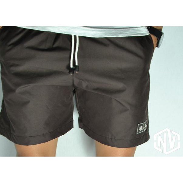 COKLAT - Celana Pendek Santai Pantai Original Noir Vetements - Cokelat, S