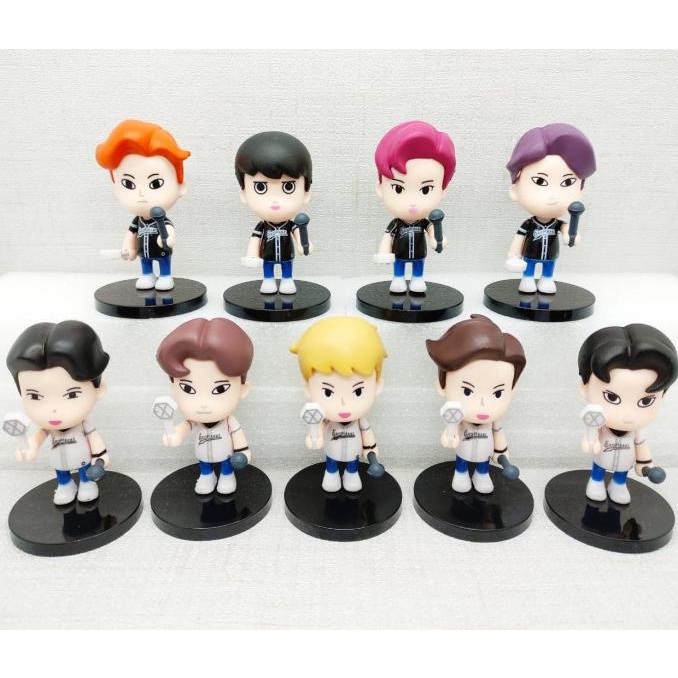 Korean KPOP EXO Star Action Figure Toys BAEKHYUN CHANYEOL CHEN D.O.