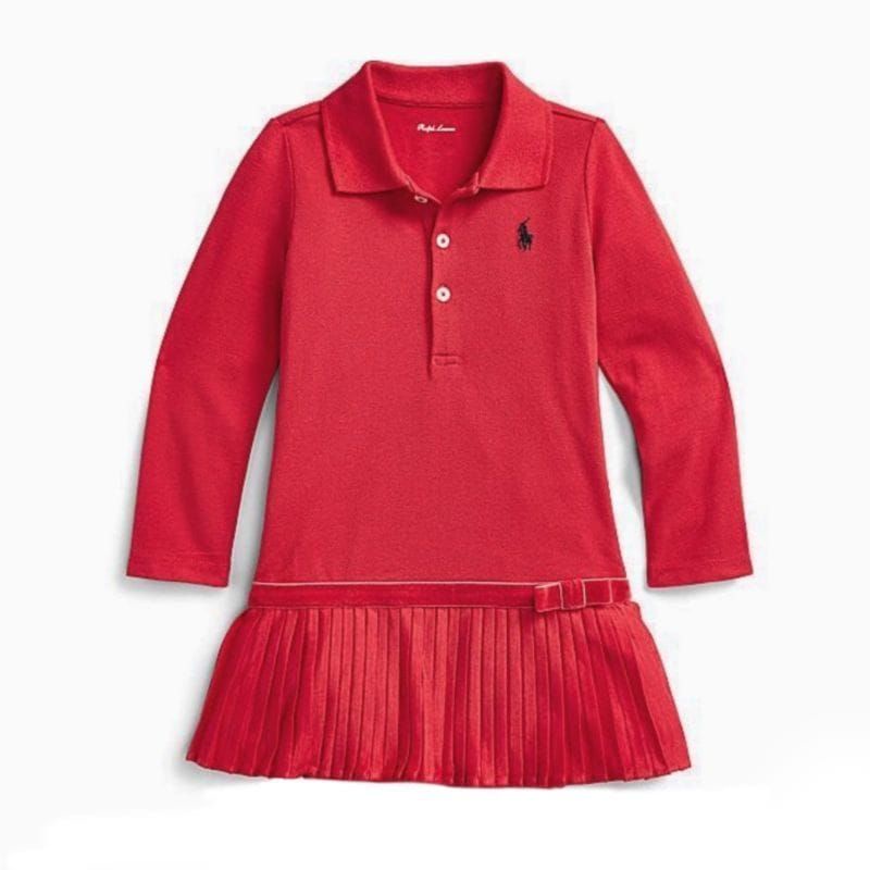 Dress bayi polo_ralph_lauren merah