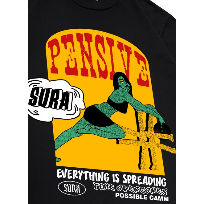 Sura Positiva - Tshirt Heavyweight Cotton (Thaya) Black