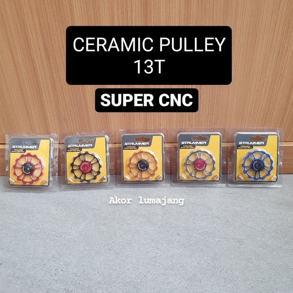 pulley RD strummer black ceramic 13T super cnc mtb road