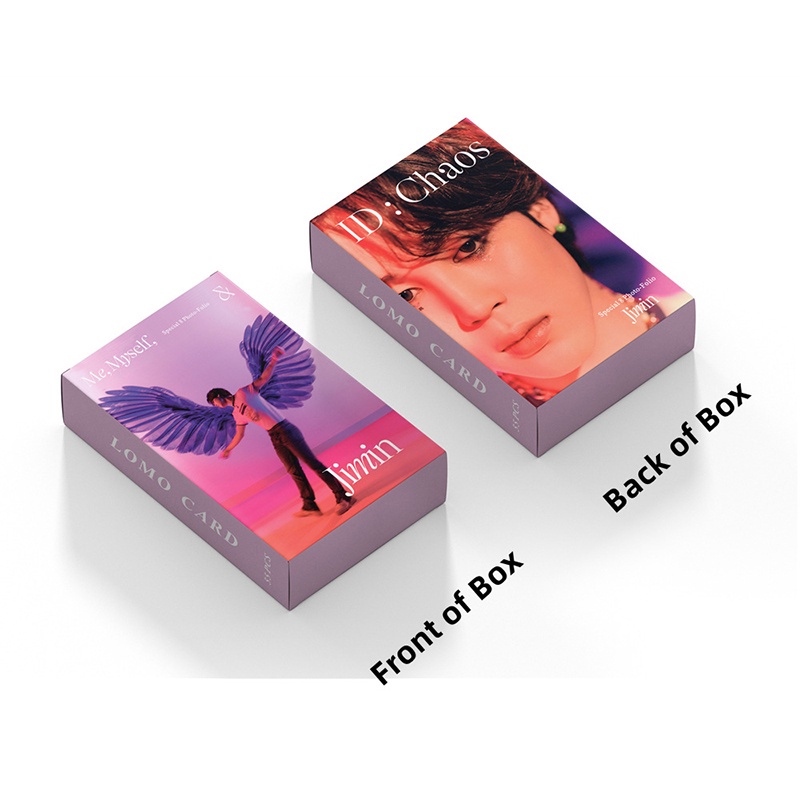 55pcs / Kotak Kartu Foto LOMO BTS JIMIN 2022 Id: Chaos Album